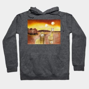 Llamas on Tatooine Hoodie